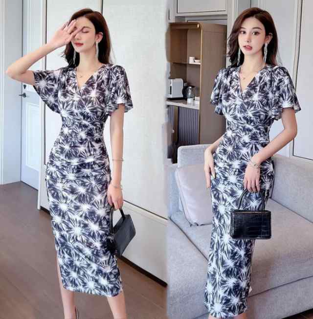 フォーマルドレス お呼ばれワンピース 夏服 ワンピース タイト 高級感 慶事 宴会礼服 体型カバー 入学 入園 卒業 卒園式ワンピース 素敵 ママワンピース セクシー カジュアル レディース