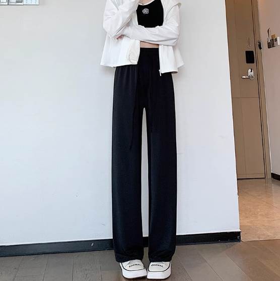 ボトムス パンツ ワイドパンツ レギュラー丈 ワイド ハイウエスト ウエストゴム 薄手 かわいい 大人可愛い シンプル カジュアル 大人 おしゃれ お洒落 大人可愛い 大人女子 とろみ感 無地